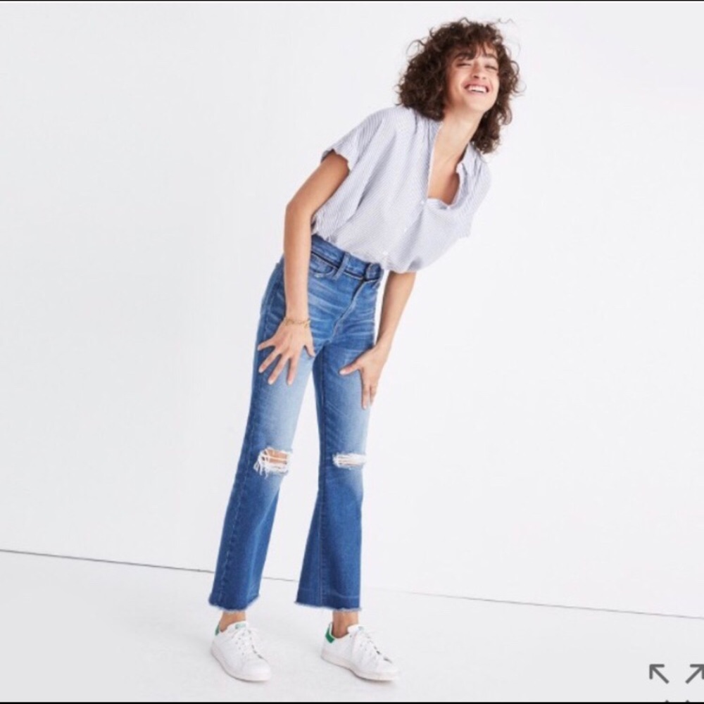 Madewell flare crops 😊🤗 size 25